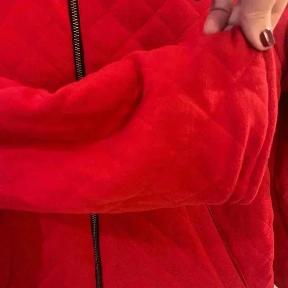 Chicos quilted jacket reversible tapestry jacket - Picture 10 of 14